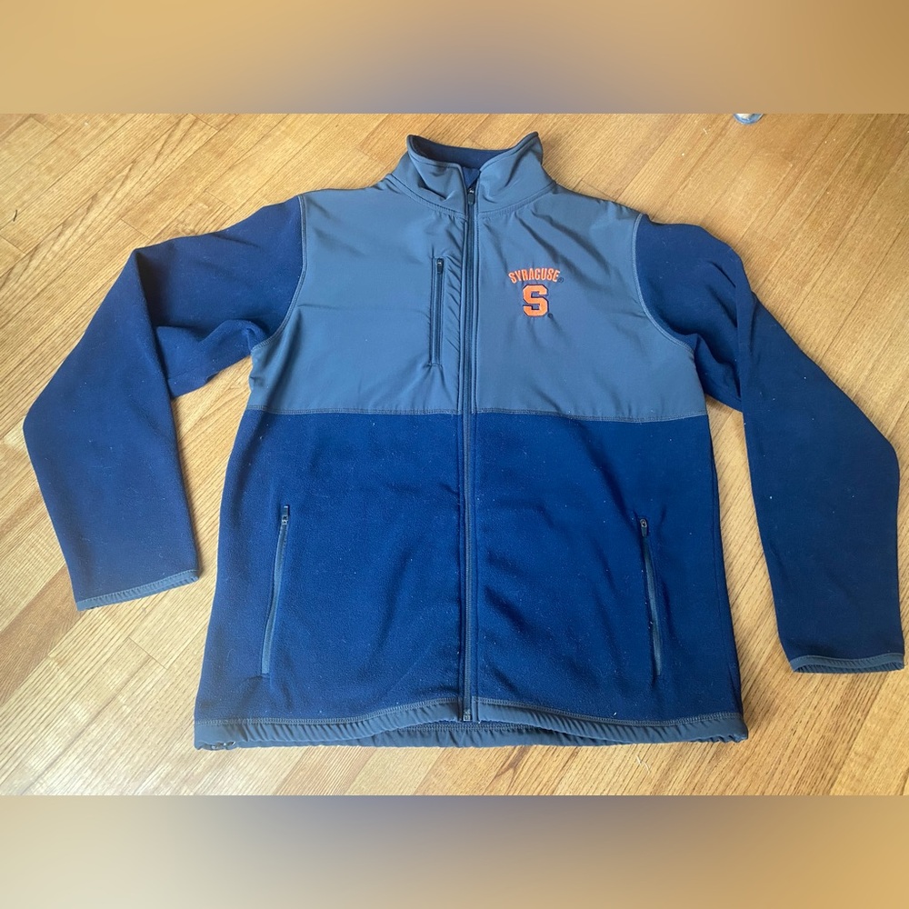 Heavy Fleece Syracuse Orange university blue Gray Jacket men’s L football sports